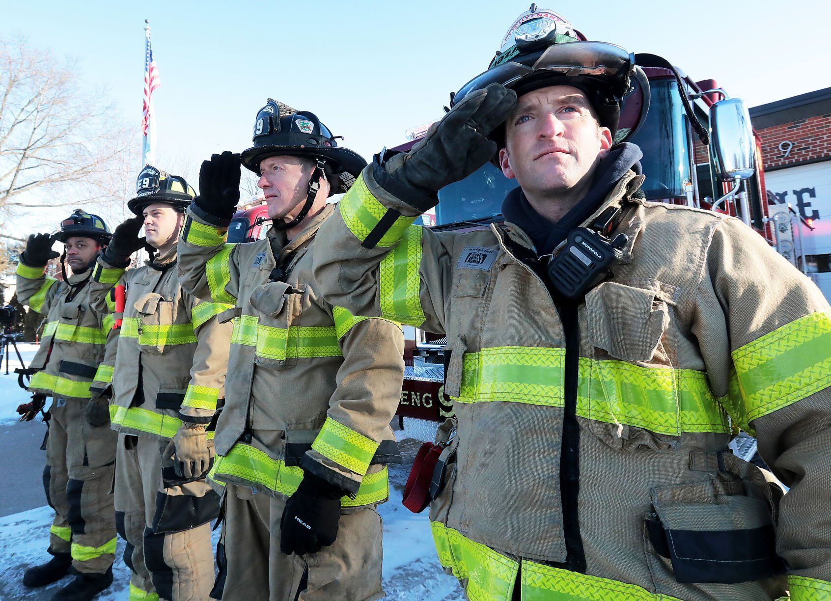 Firefighter procession